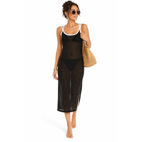 Dkny Other - Women's Swim Cover-Up Dress by DKNY Black Size Medium New With Tags